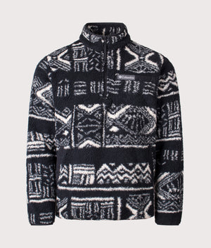 Rugged Ridge High Pile Quarter Zip Sweatshirt in Black Deschutes Days. | Columbia | Shot at EQVVS | Front shot 