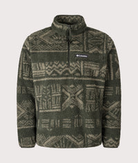 Rugged Ridge High Pile Quarter Zip Fleece: 366 Greenscape Deschutes Days 