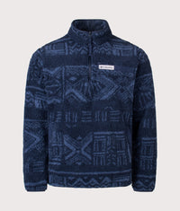 Rugged Ridge High Pile Quarter Zip Fleece: 464 Coll Navy Deschutes Days 