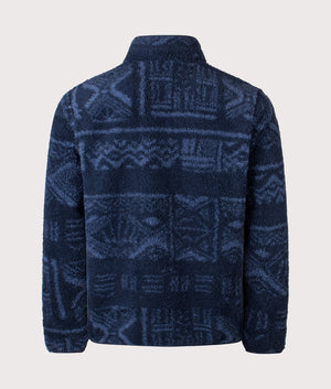 Rugged Ridge High Pile Quarter Zip Sweatshirt in Coll Navy Deschutes Days. | Columbia | Shot at EQVVS | Back shot 