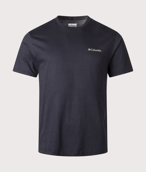 North Cascades T-Shirt in a Black/Framed Treebark | Columbia | Shot at EQVVS | Front shot 