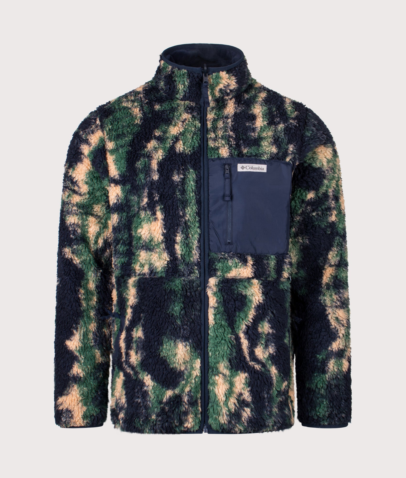 Winter Pass Reversible Fleece Full Zip Sweatshirt in Collegiate Navy | Columbia | Shot at EQVVS | Front outer shot 