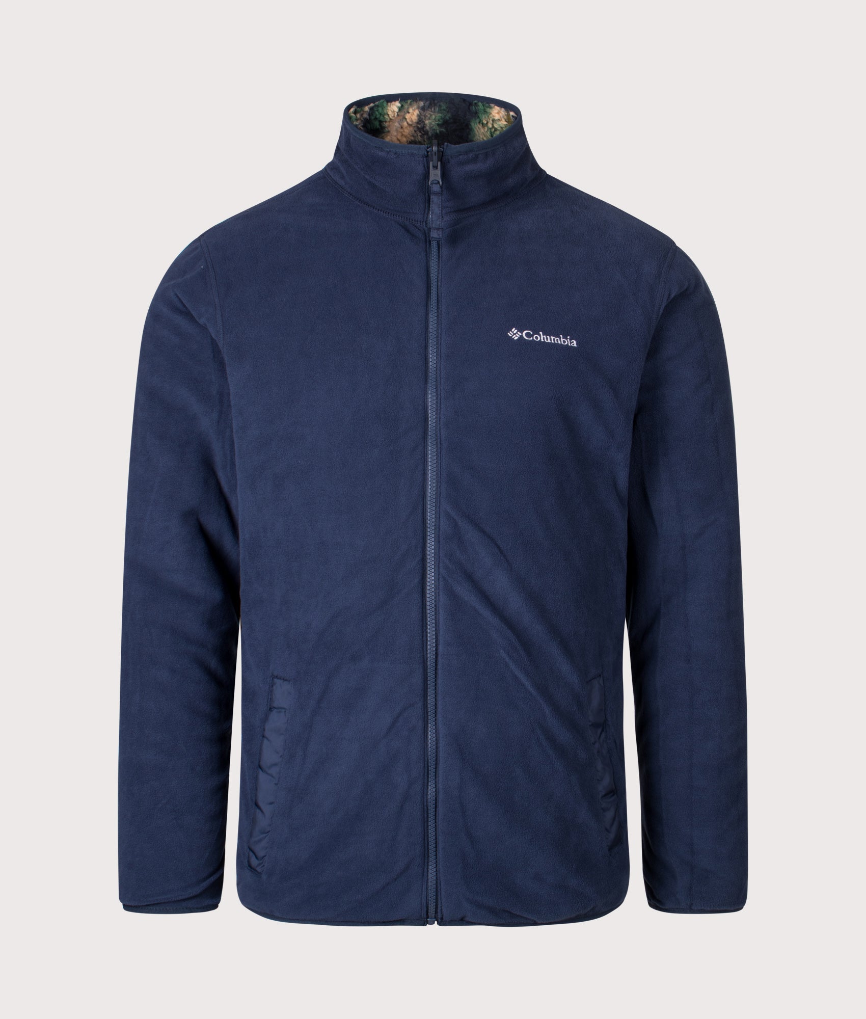 Winter Pass Reversible Fleece Full Zip Sweatshirt in Collegiate Navy | Columbia | Shot at EQVVS | Front inner shot  