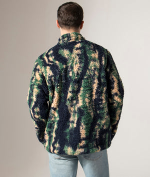 Winter Pass Reversible Fleece Full Zip Sweatshirt in Collegiate Navy | Columbia | Shot at EQVVS | Back model shot