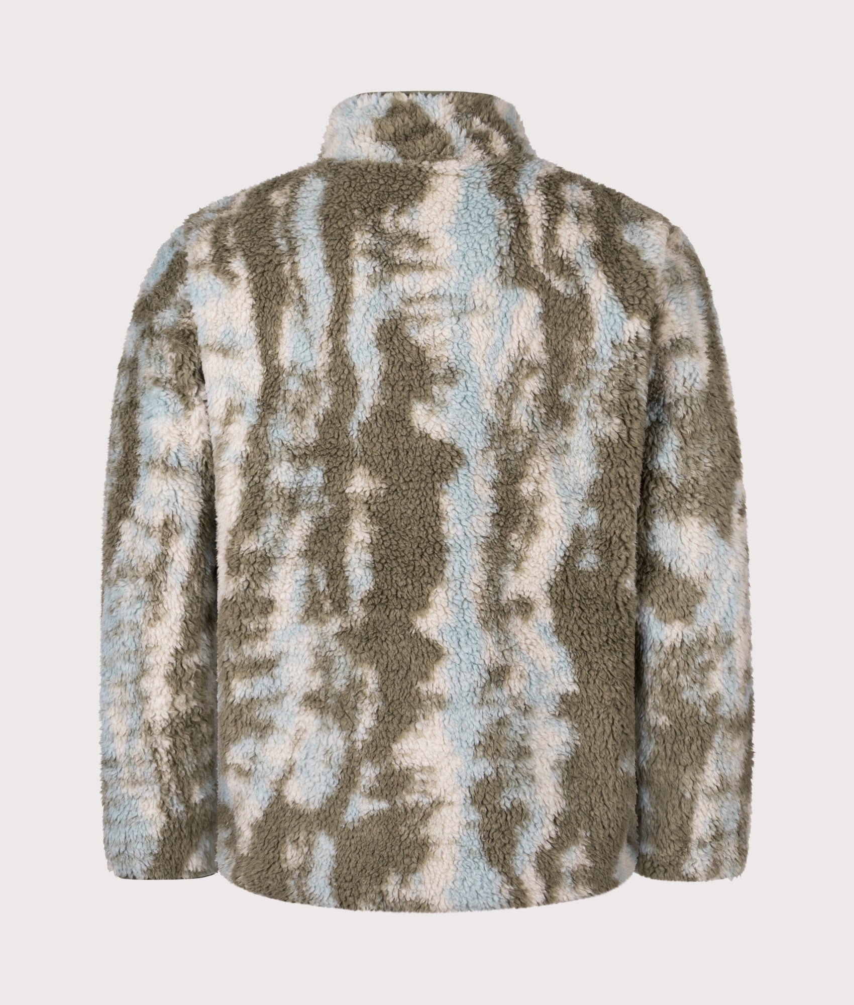 Winter Pass Reversible Fleece Full Zip Sweatshirt in Stone Green Treebark | Columbia | Shot at EQVVS | Back outer shot 