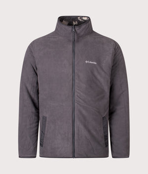 Winter Pass Reversible Fleece Full Zip Sweatshirt in Shark | Columbia | Shot at EQVVS | Front inner shot 