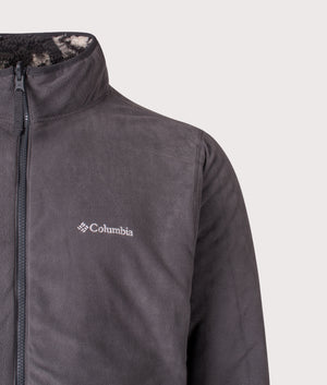 Winter Pass Reversible Fleece Full Zip Sweatshirt in Shark | Columbia | Shot at EQVVS | Inner detail shot 