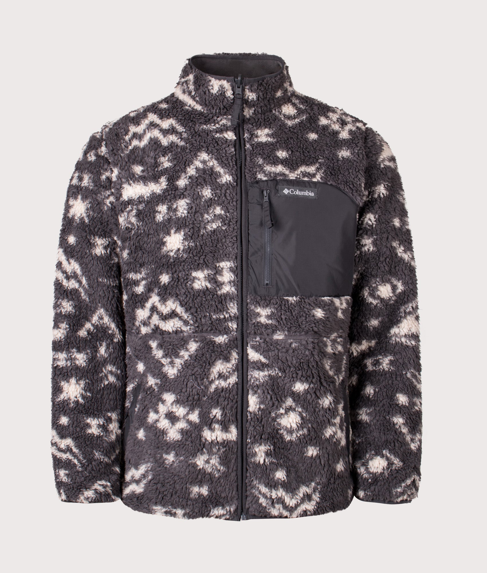 Winter Pass Reversible Fleece Full Zip Sweatshirt in Shark | Columbia | Shot at EQVVS | Front outer shot