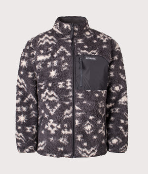Winter Pass Reversible Fleece Full Zip Sweatshirt in Shark | Columbia | Shot at EQVVS | Front outer shot