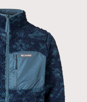 Winter Pass Reversible Fleece Full Zip Sweatshirt in Everblue | Columbia | Shot at EQVVS | Front outer shot 