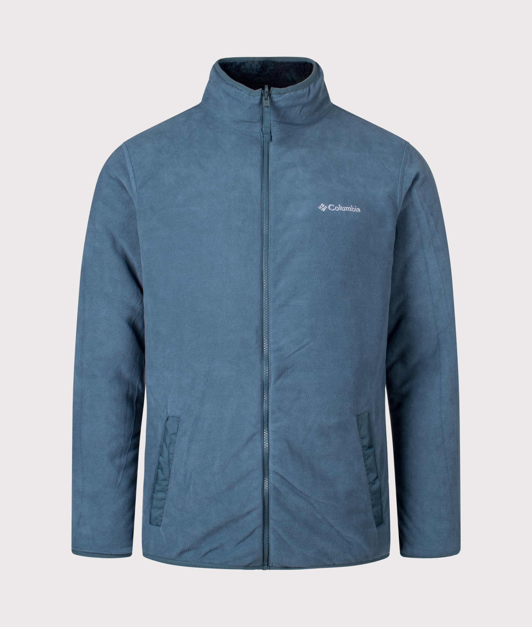 Winter Pass Reversible Fleece Full Zip Sweatshirt in Everblue | Columbia | Shot at EQVVS | Front inner shot 