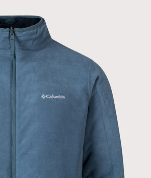 Winter Pass Reversible Fleece Full Zip Sweatshirt in Everblue | Columbia | Shot at EQVVS | Front inner detail shot 