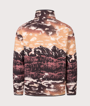 Helvetia II Printed Half Snap Fleece Sweatshirt in Camel Brown Sisters | Columbia | Shot at EQVVS | Back shot 