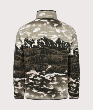 Helvetia II Printed Half Snap Fleece Sweatshirt in Camel Brown Sisters | Columbia | Shot at EQVVS | Back shot