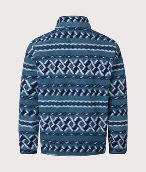 Helvetia II Printed Half Snap Fleece Sweatshirt in Everblue KnitKnot | Columbia | Shot at EQVVS | Back shot 