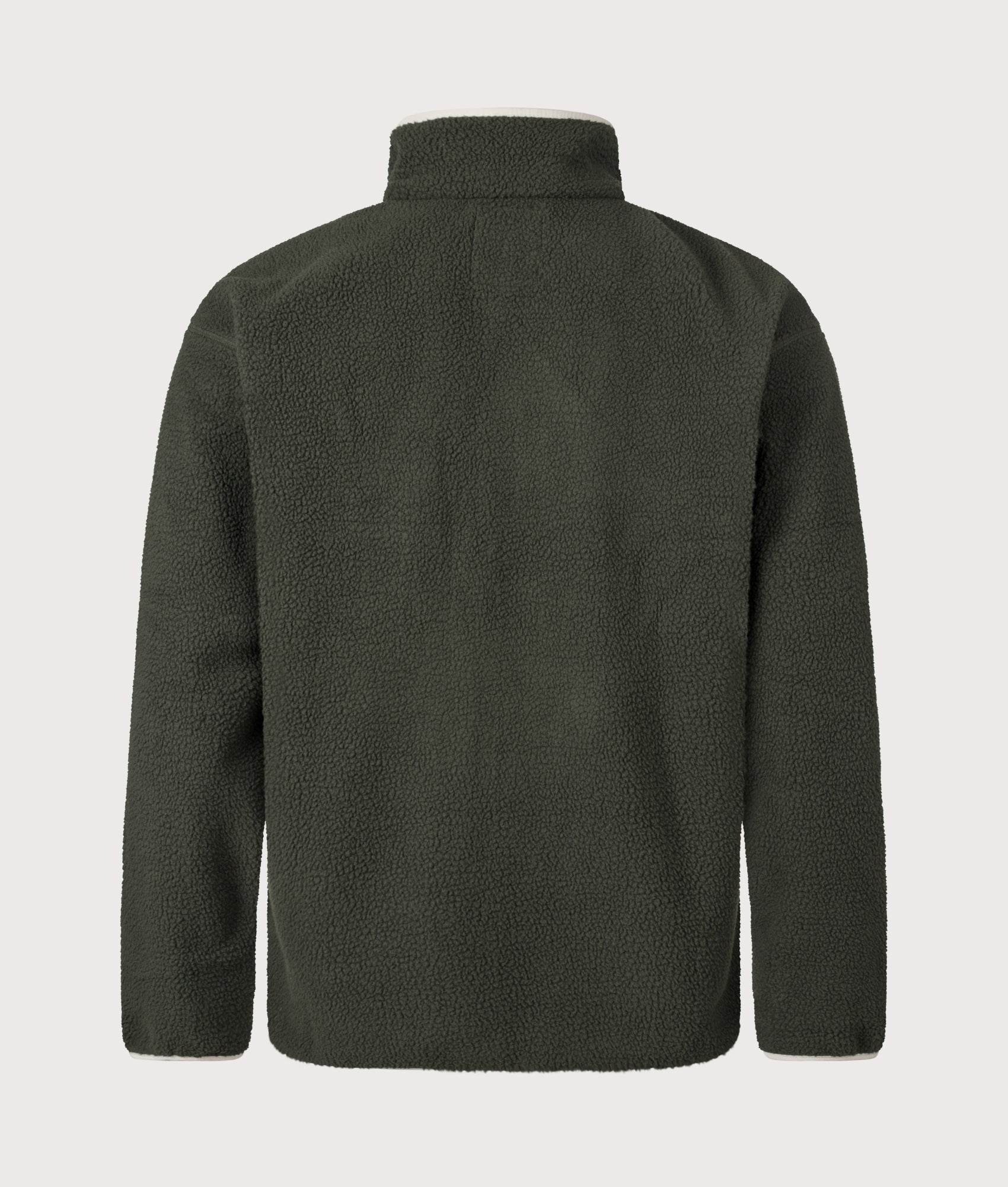 Helvetia II Printed Half Snap Fleece Sweatshirt in Greenscape | Columbia | EQVVS | Back shot 