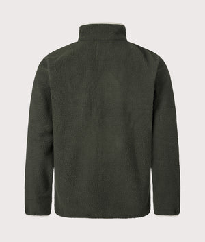 Helvetia II Printed Half Snap Fleece Sweatshirt in Greenscape | Columbia | EQVVS | Back shot 