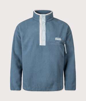 Helvetia II Printed Half Snap Fleece Sweatshirt in Greenscape | Columbia | EQVVS | Front shot 