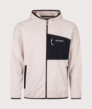 Fast Trek Overlay Full Zip Hoodie in Dark Stone/Black | Columbia | Shot at EQVVS | Front shot 