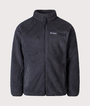 Rugged Ridge High Pile Full Zip Fleece Sweatshirt in Black | Columbia | Shot at EQVVS | Front shot 