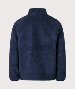 Rugged Ridge High Pile Full Zip Fleece Sweatshirt in Collegiate Navy | Columbia | Shot at EQVVS | Back shot 