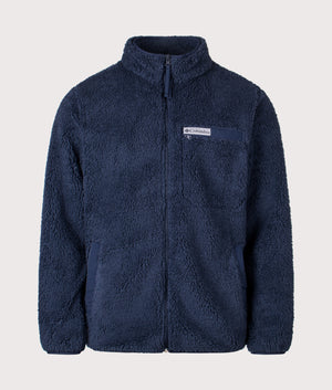 Rugged Ridge High Pile Full Zip Fleece Sweatshirt in Collegiate Navy | Columbia | Shot at EQVVS | Front shot 