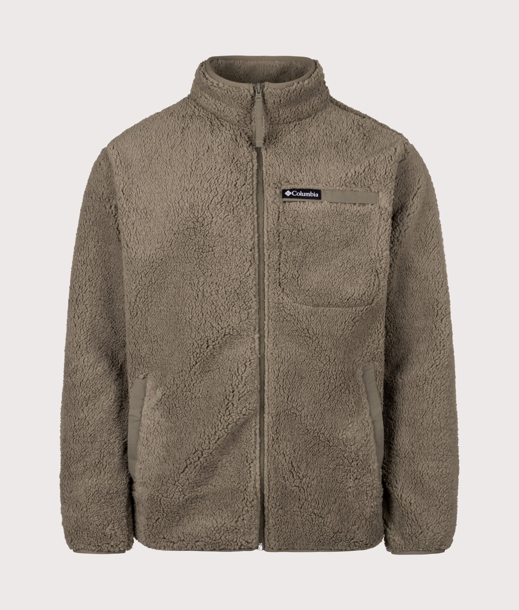 Rugged Ridge High Pile Full Zip Fleece Sweatshirt in Delta | Columbia | Shot at EQVVS | Front shot 