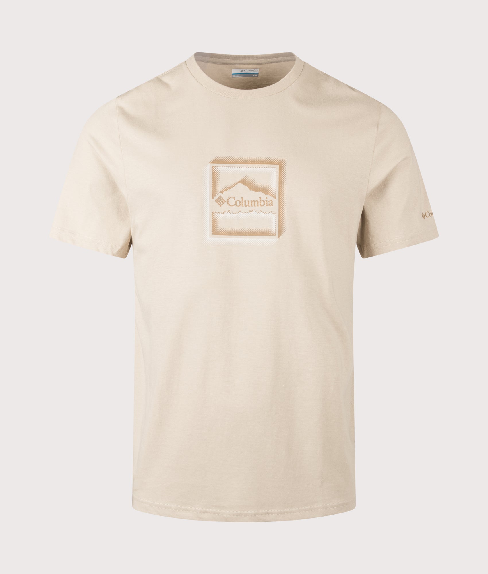 CSC Seasonal Graphic T-Shirt in Ancient Fossil/Illuminated Brand by Columbia. Shot by EQVVS. Front shot.