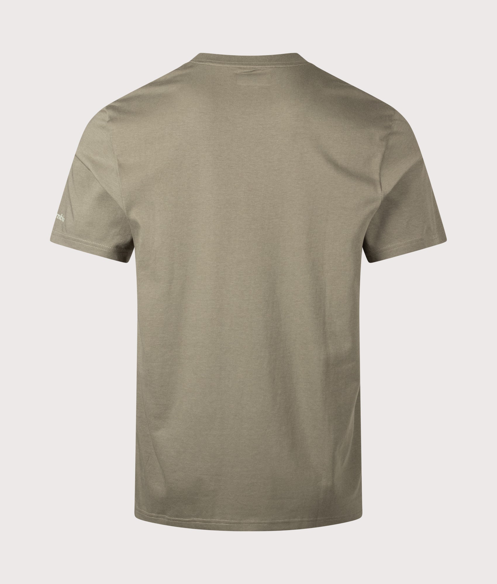 CSC Seasonal Graphic T-Shirtin Stone Green/Illuminated Brand by Columbia. Shot by EQVVS. Back Shot.