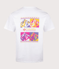 Relaxed Fit CSC Heavyweight Iconic T-Shirt: 101 White/Repeated Peaks 
