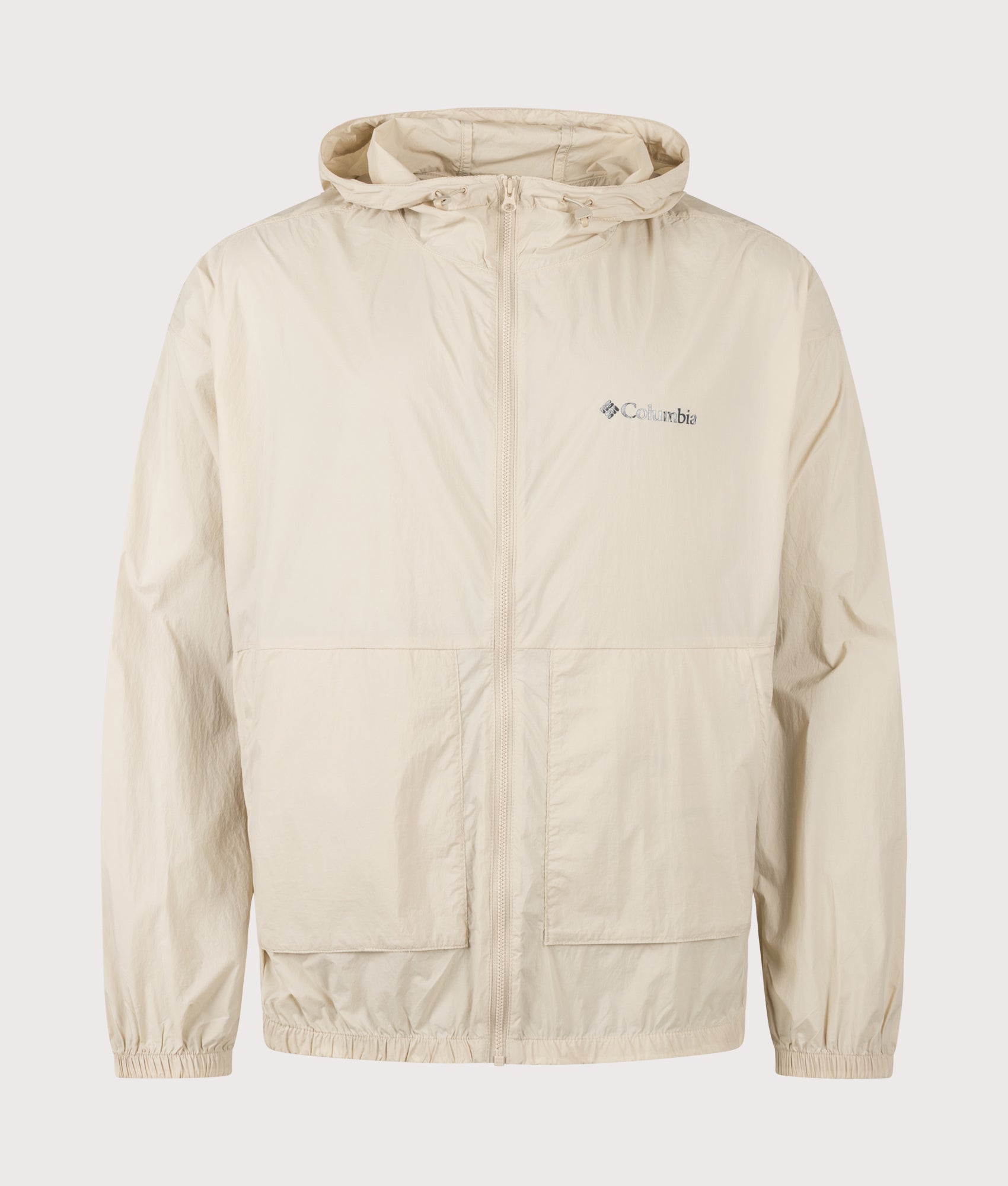 Street Heights Windbreaker in Ancient Fossil by Columbia. Shot by EQVVS. Front Shot.