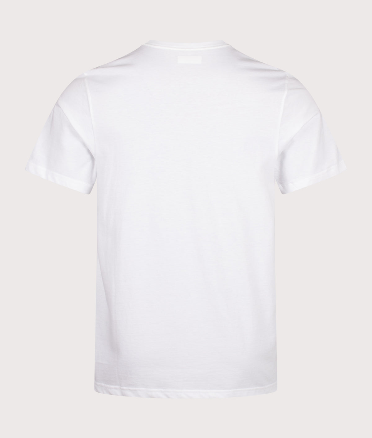 Columbia Regular Fit CSC Basic T-Shirt in White at EQVVS Menswear. Back shot.
