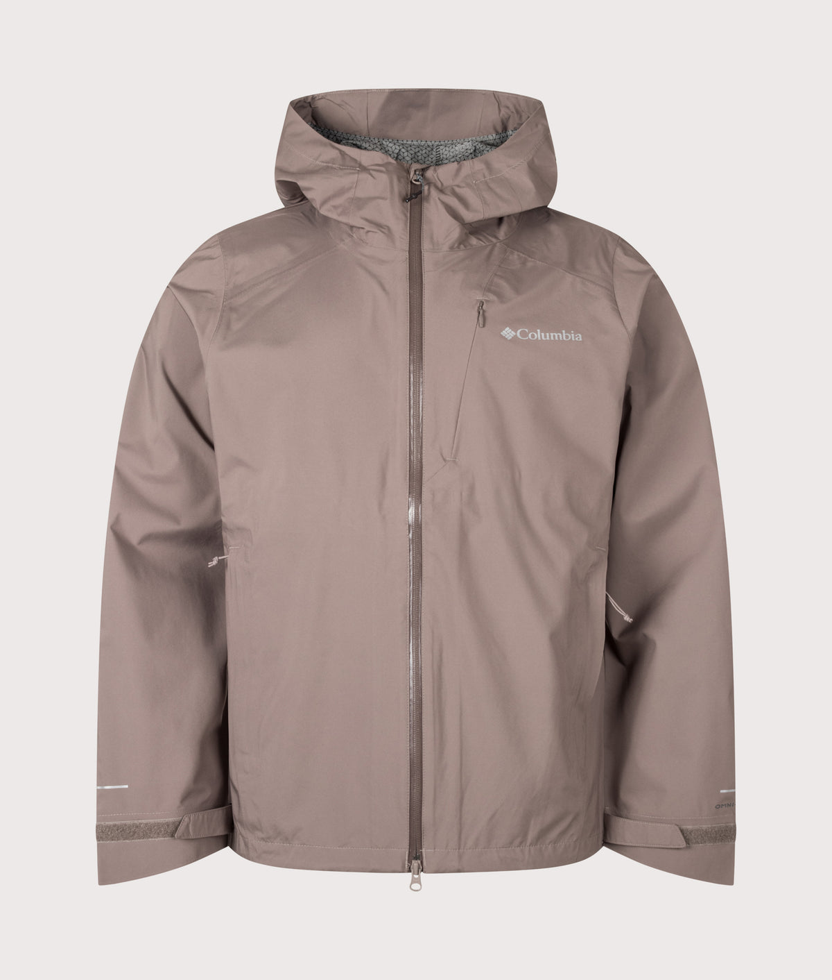 Columbia Trailborne™ 2.5L Packable Waterproof Jacket in Iron at EQVVS Menswear. Front shot.