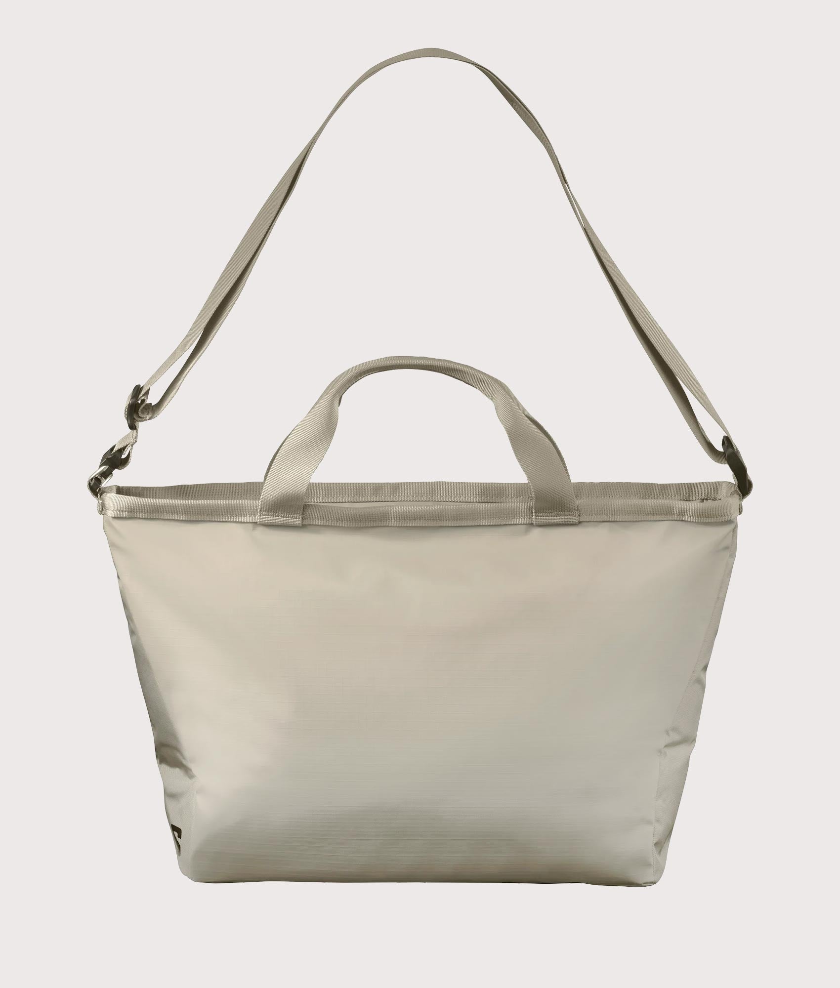 SALOMON Small Extended Tote Bag in Chinchilla and Fallen at EQVVS Menswear. Back shot.