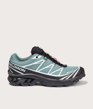 XT-6 GTX Sneakers by Salomon in North Atlantic. Shot by EQVVS. Front shot.