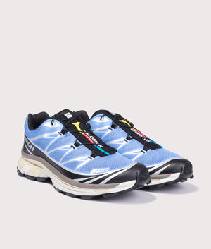 XT-6 GTX Sneakers in Ultramarine/Ftw Silver/Black | SALOMON | EQVVS | Front angle shot 