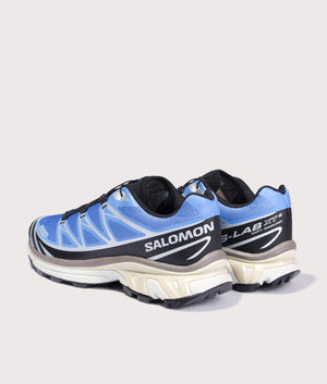 XT-6 GTX Sneakers in Ultramarine/Ftw Silver/Black | SALOMON | EQVVS | Back angle shot 