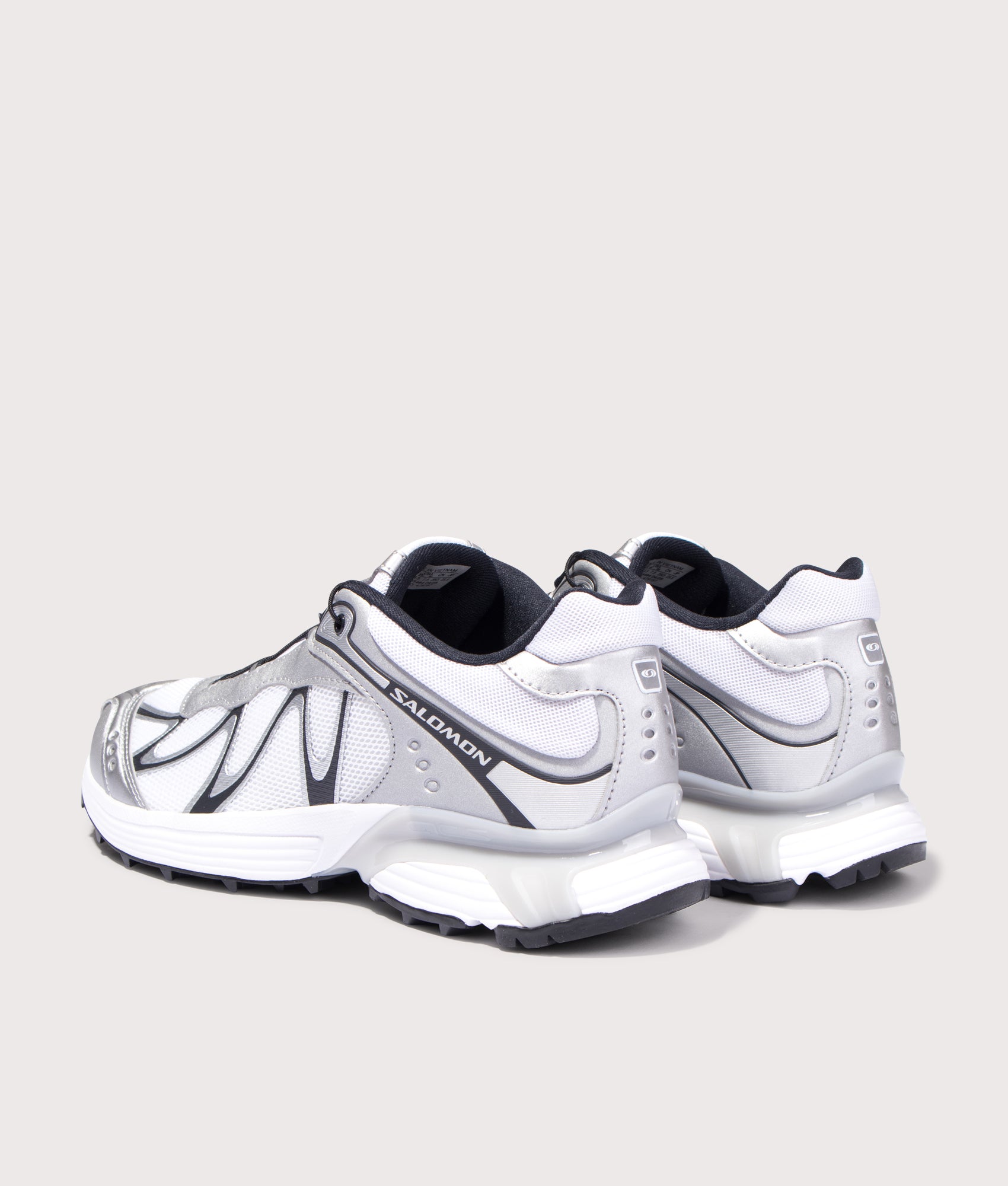 XT-WHISPER Sneakers by Salomon in White. Shot by EQVVS. Back Shot.