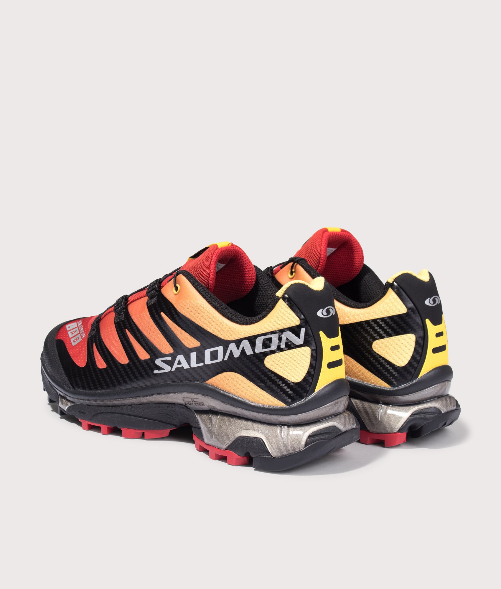 Salomon XT-4 OG in Lava Falls/Beach Ball/Black at EQVVS Menswear. Angled back shot.