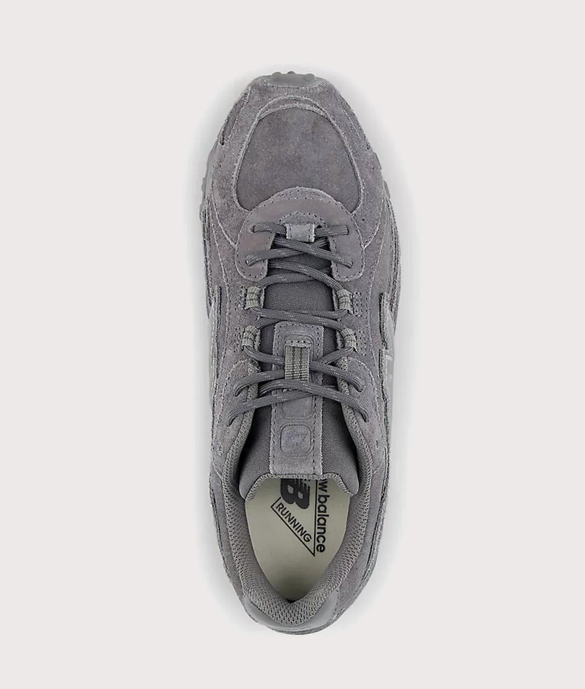 New Balance 204L Sneakers in Slate Grey and Grey Matter at EQVVS Menswear. Top shot.