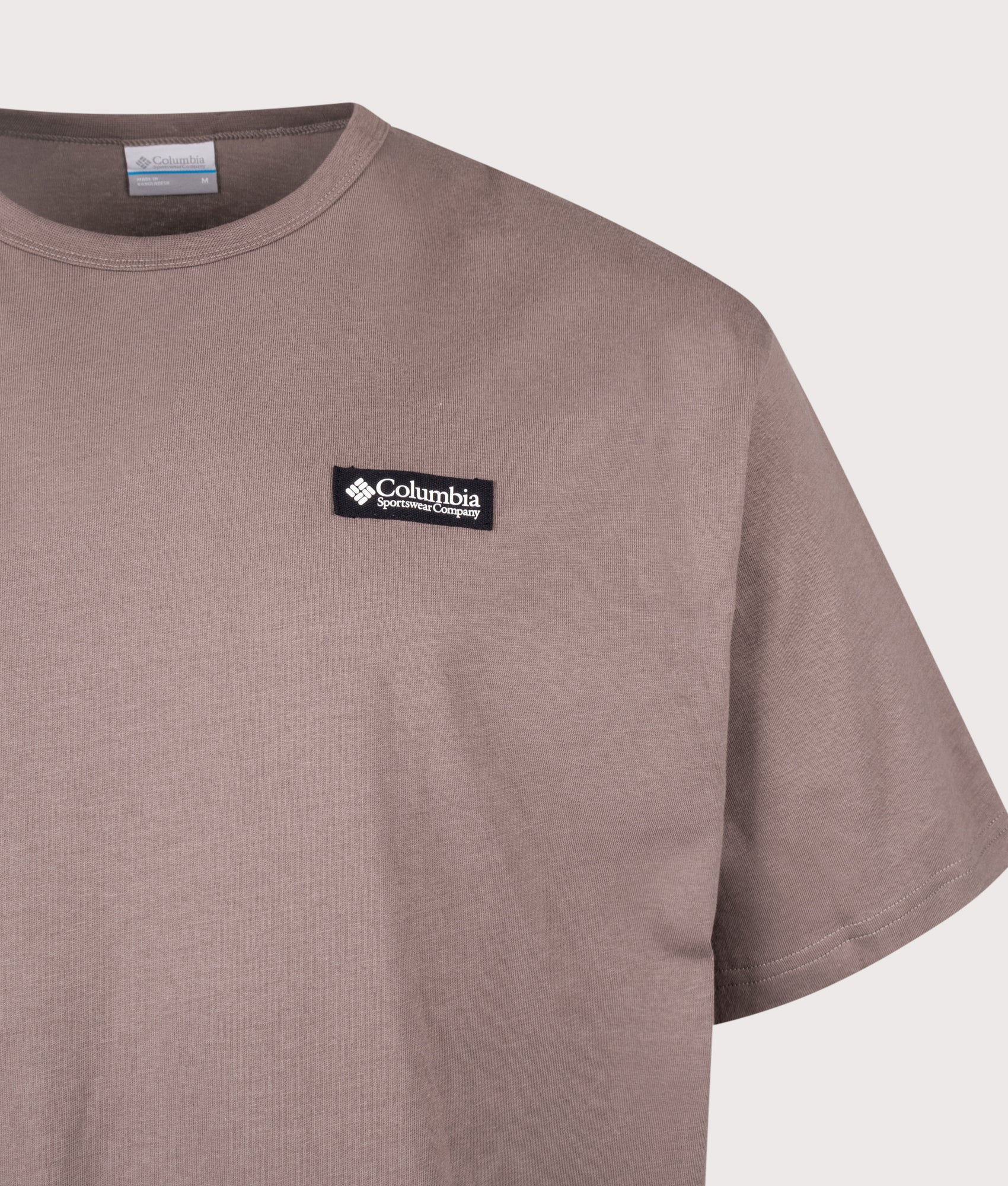 Columbia Relaxed Fit CSC Heavyweight Back Graphic T-Shirt in Iron and Photoreal CMYK at EQVVS Menswear. Detail shot.