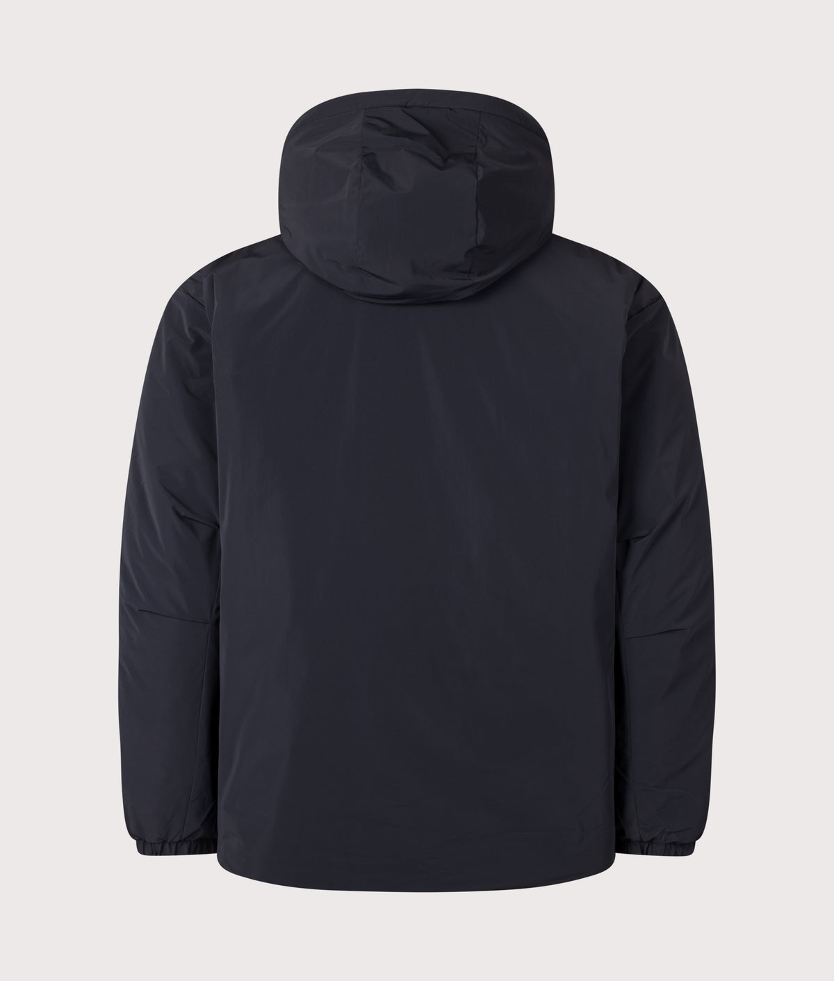 Columbia Street Heights™ Insulated Hooded Jacket in Black at EQVVS Menswear. Back shot.