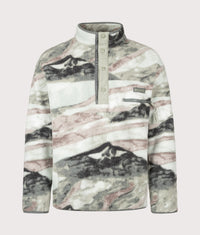 Regular Fit Helvetia II Printed Half Snap Fleece: 344 Sedona Sage Summits 
