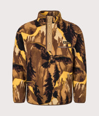 Regular Fit Helvetia II Printed Half Snap Fleece: 257 Delta Soarin 