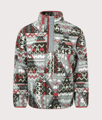 Regular Fit Helvetia II Printed Half Snap Fleece: 343 Sedona Sage Geomix 