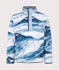Regular Fit Helvetia II Printed Half Snap Fleece: 447 Rainy Day Summits 