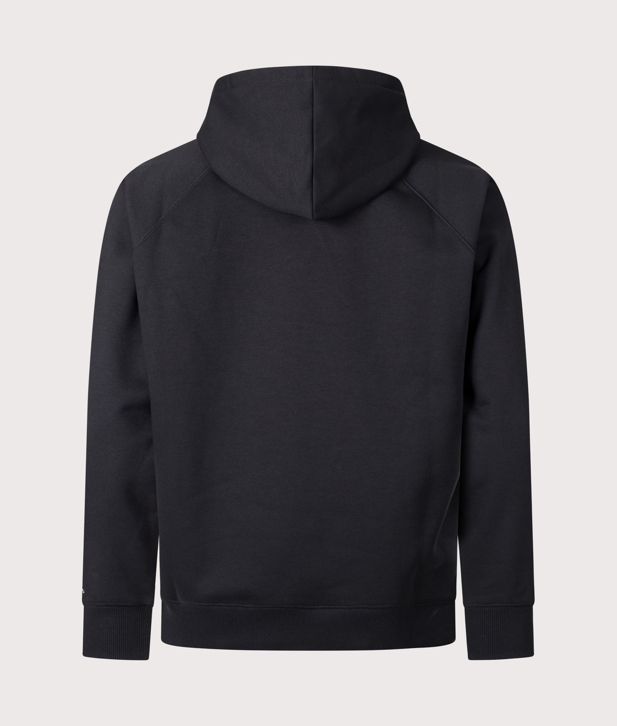 Columbia Regular Fit Dry Creek™ Heavyweight Hoodie in Black at EQVVS Menswear. Back shot.