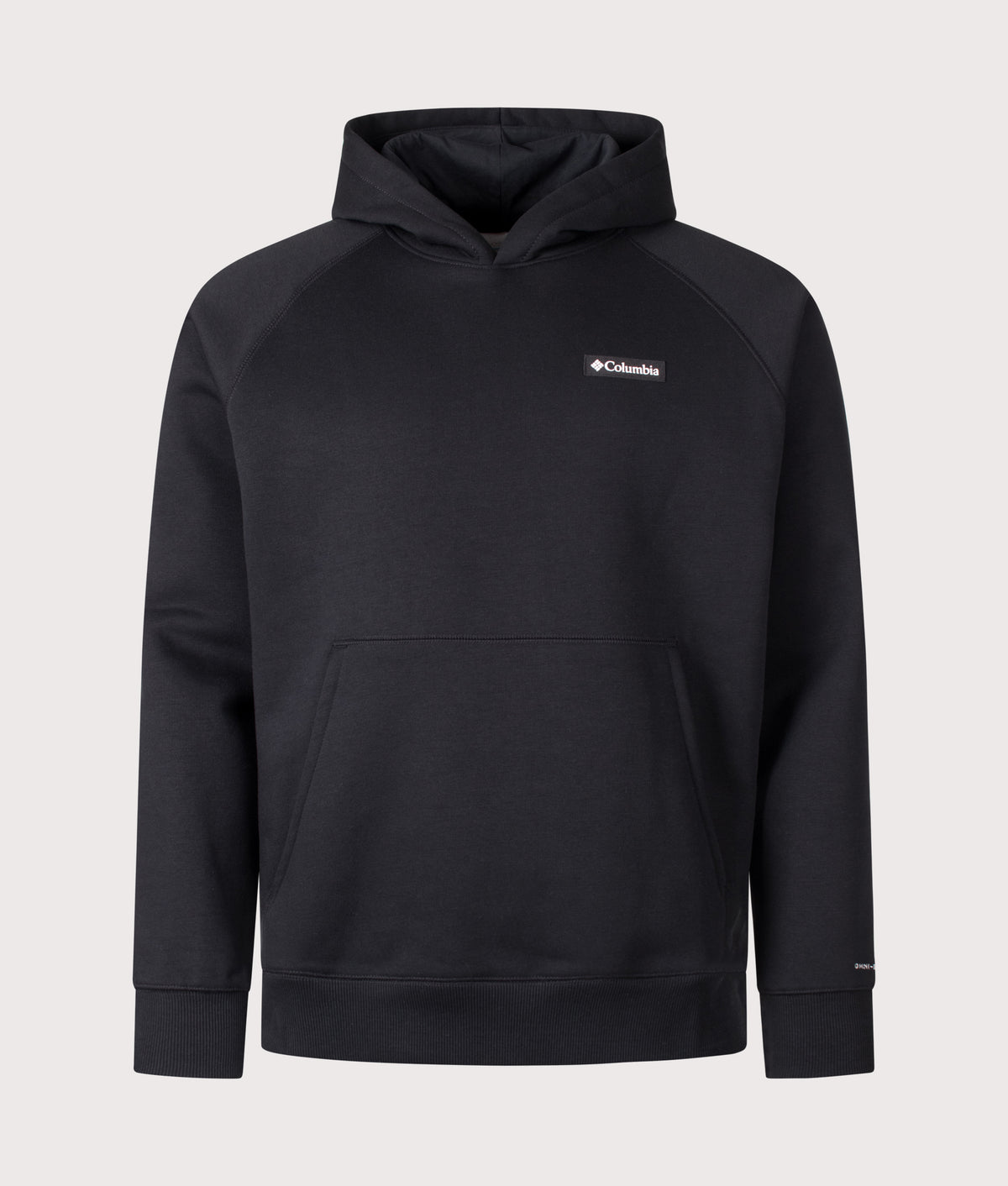 Columbia Regular Fit Dry Creek™ Heavyweight Hoodie in Black at EQVVS Menswear. Front shot.