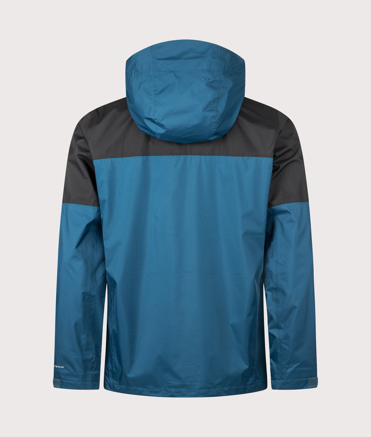 Columbia Regular Fit Inner Limits III Jacket in Phoenix Blue and Black at EQVVS Menswear. Back shot.