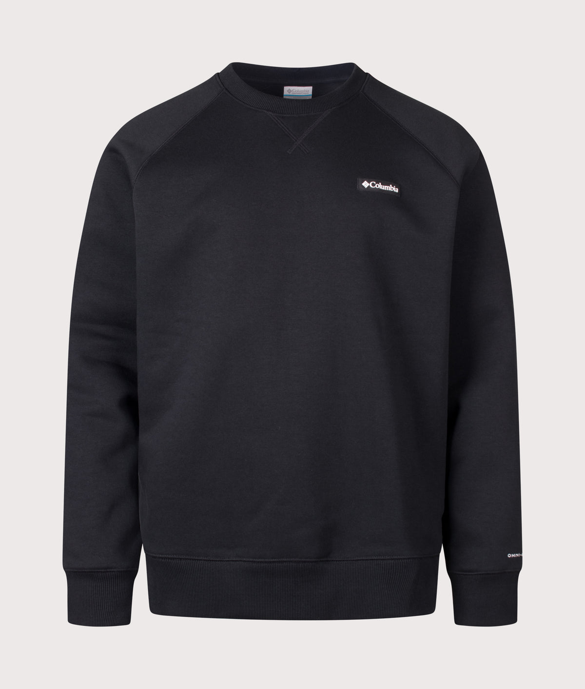 Columbia Regular Fit Dry Creek™ Heavyweight Crew Sweatshirt in Black at EQVVS Menswear. Front shot.
